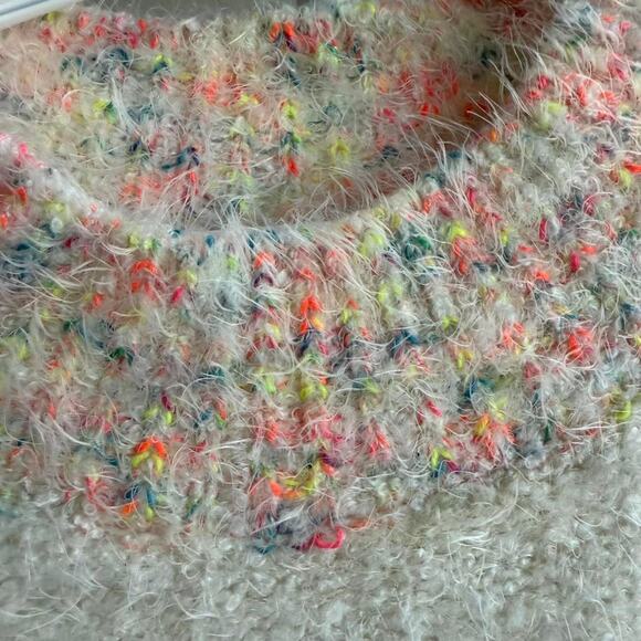 Free People Stardust Pullover sweater in Gardenia Combo Size Large NWOT MSRP $98 - Picture 4 of 5